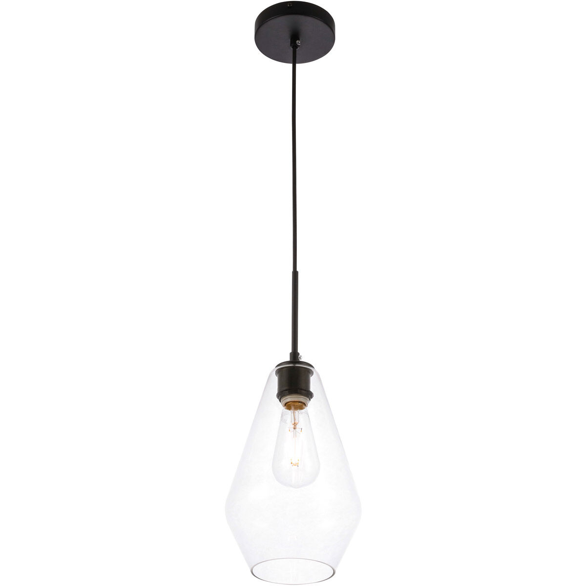 Rochester 1 Light 7 inch Black Pendant Ceiling Light