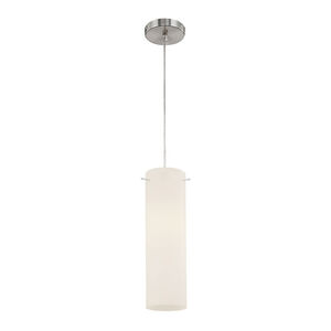 Hallam 1 Light 4.8 inch Chrome with White Mini Pendant Ceiling Light
