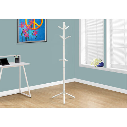 Lynn 69 inch White Coat Rack