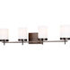 Reading 4 Light 34 inch Brushed Oil Rubbed Bronze Bath Vanity Wall Light