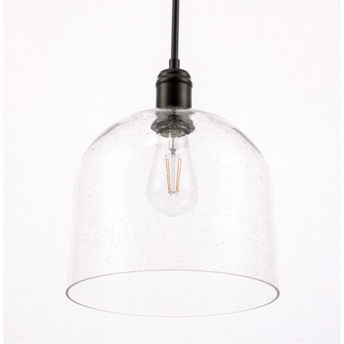 Codorus 1 Light 10 inch Black Pendant Ceiling Light
