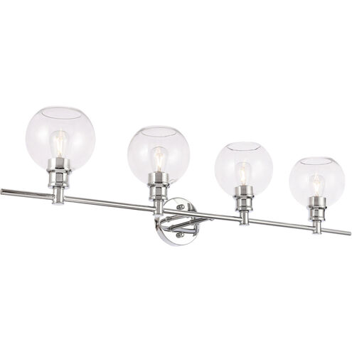 Syracuse 4 Light 38 inch Chrome Wall sconce Wall Light