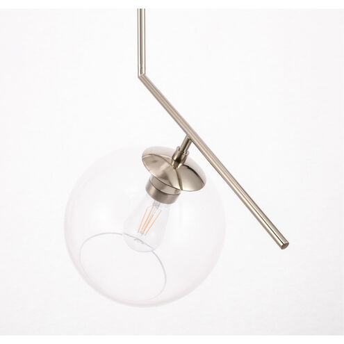 Monroe 1 Light 10 inch Chrome Pendant Ceiling Light