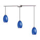 State College 3 Light 36 inch Satin Nickel Mini Pendant Ceiling Light