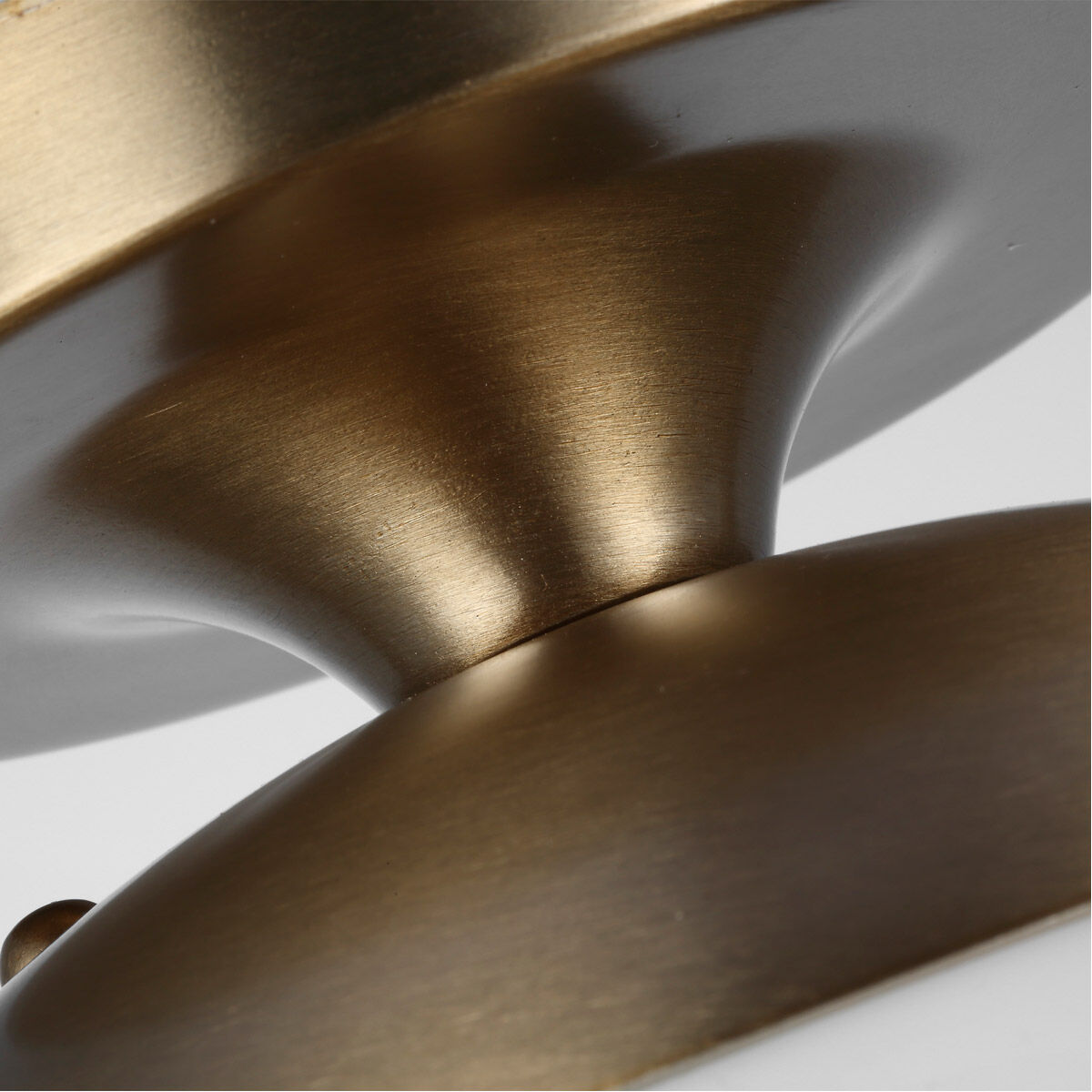 Abington 1 Light 8 inch Satin Brass Semi-Flush Mount Ceiling Light