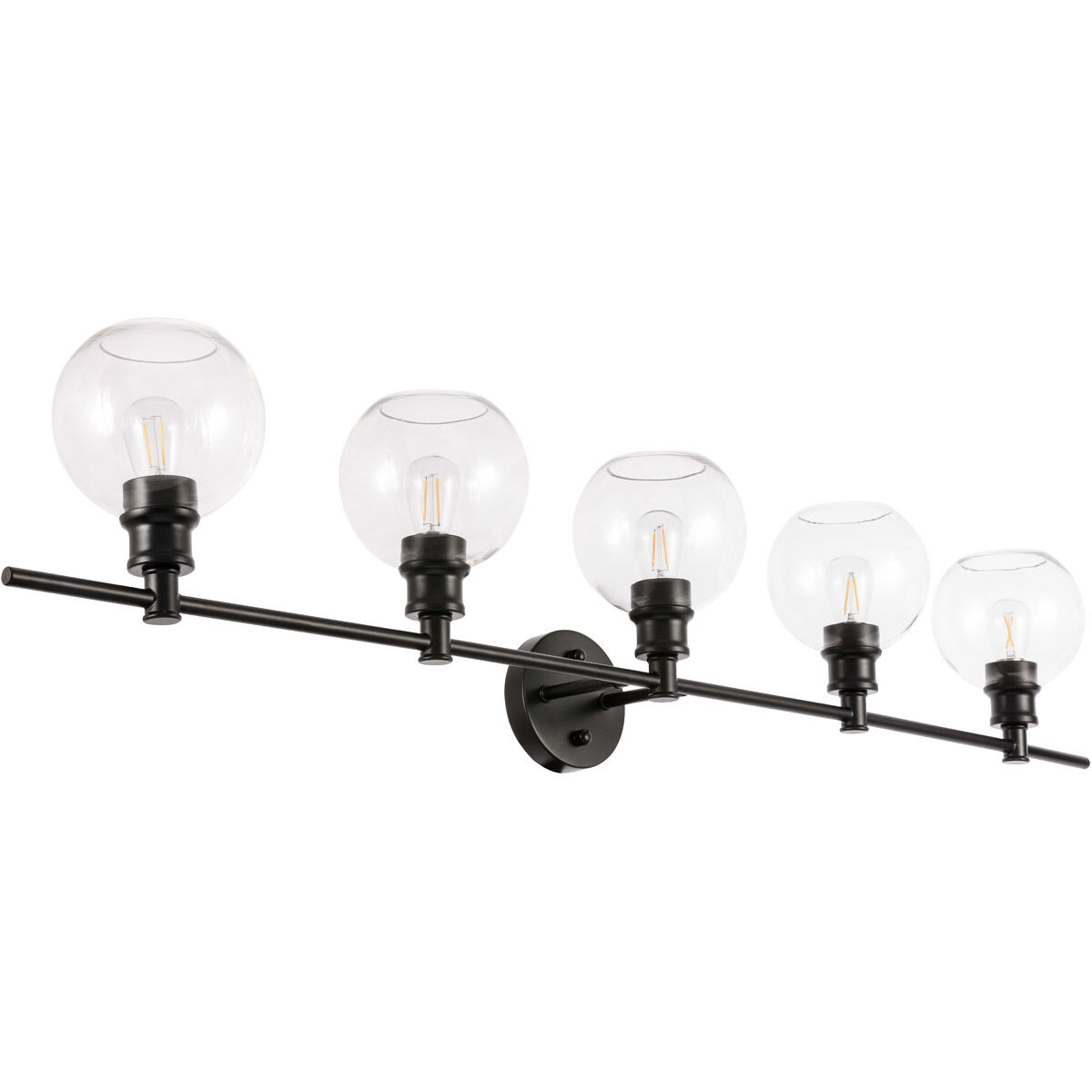 Syracuse 5 Light 47 inch Black Wall sconce Wall Light