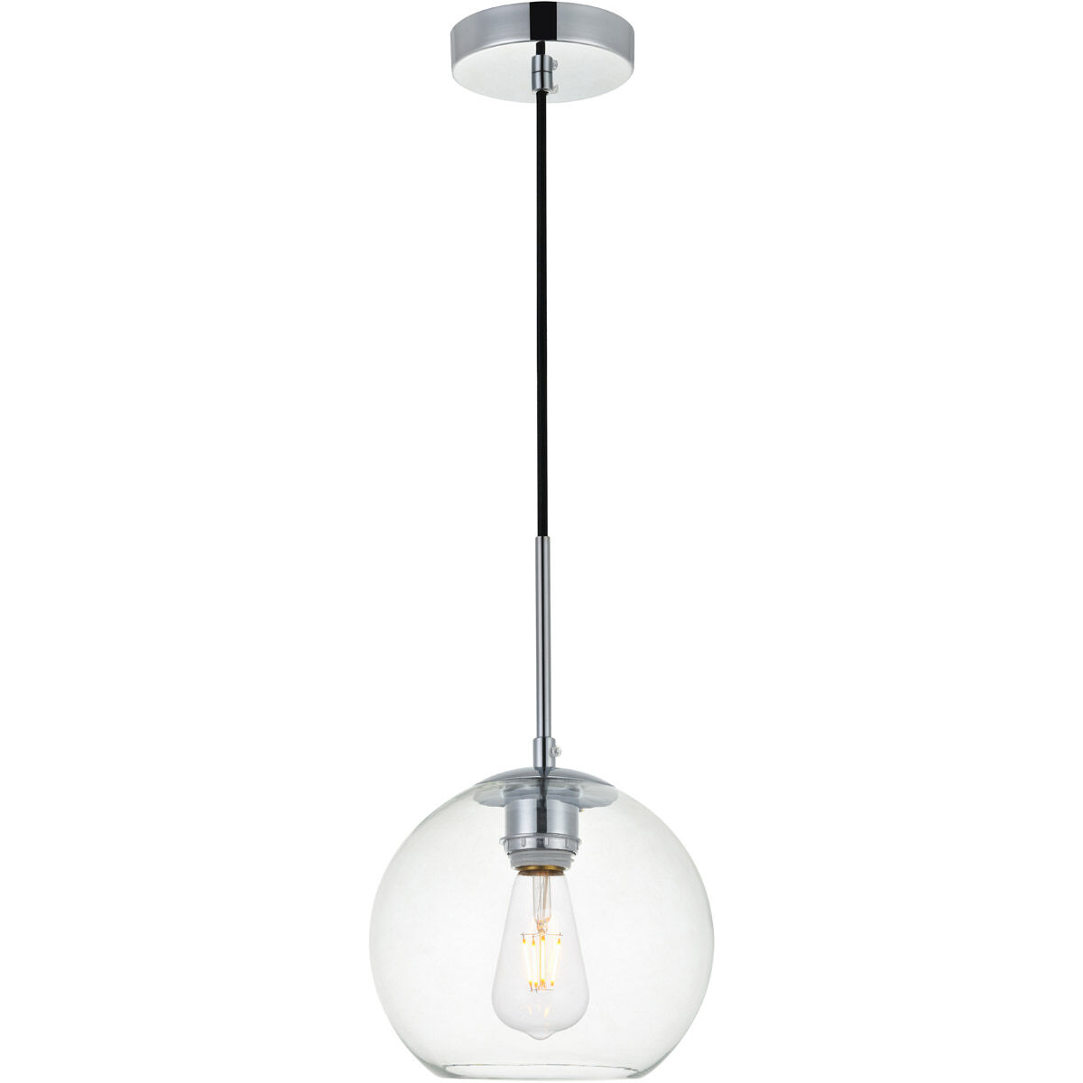 Huntington 1 Light 7.9 inch Chrome Pendant Ceiling Light