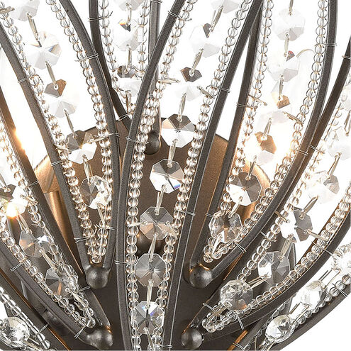 Newark 2 Light 12 inch Dark Graphite Sconce Wall Light