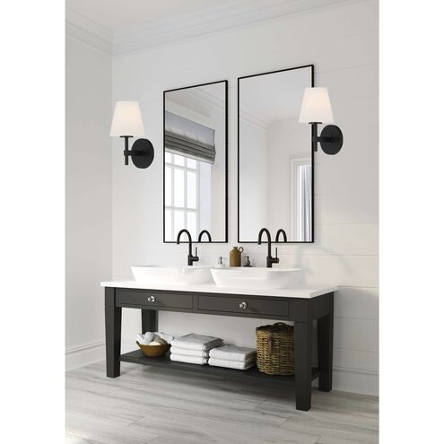 Harleigh 1 Light 6 inch Black Bathroom Vanity Wall Light