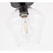 Rochester 1 Light 8 inch Black Flush Mount Ceiling Light