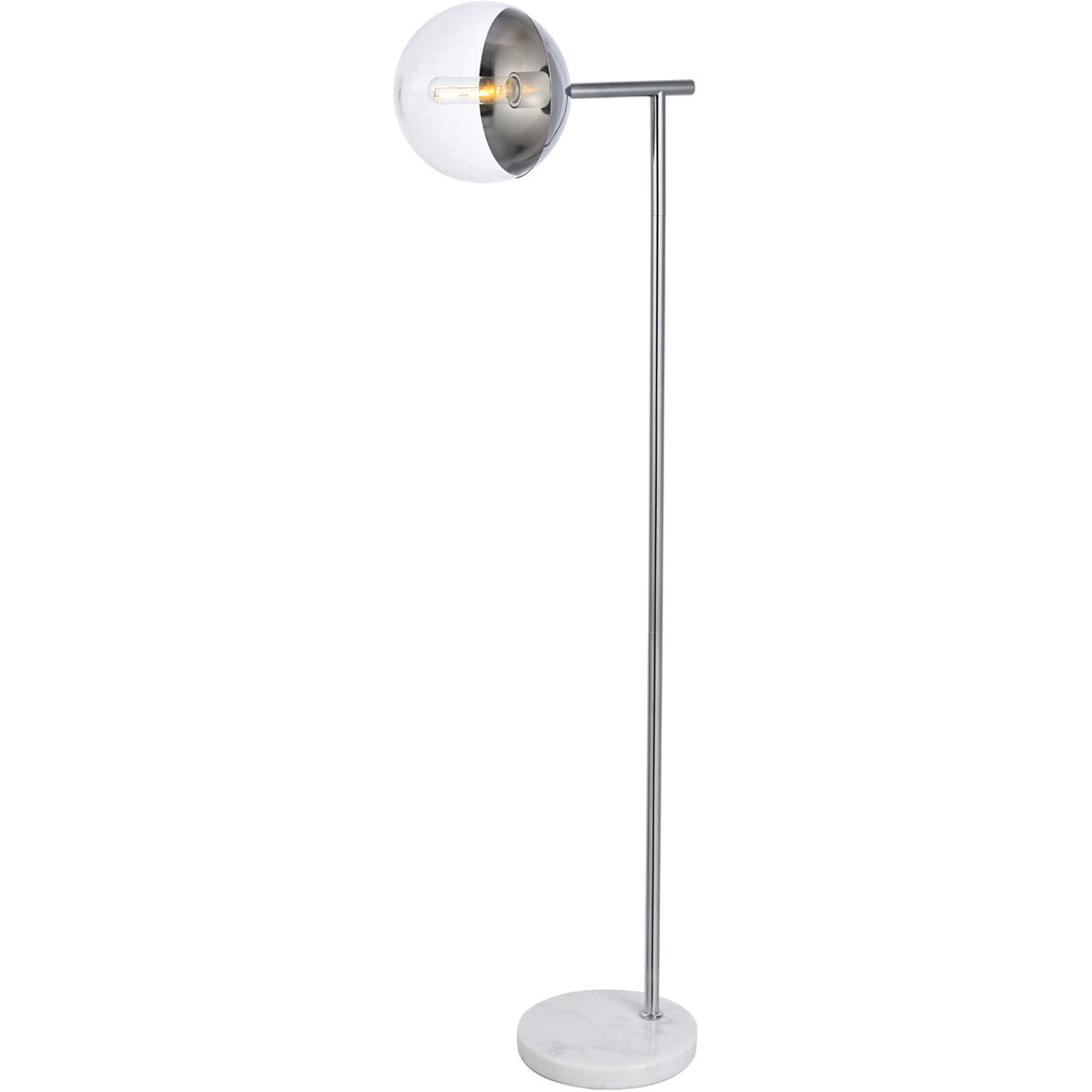 Oyster Bay 50.5 inch 40 watt Chrome Floor Lamp Portable Light