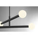 Lumenfold LED Globe ChandelierLumenfold LED 30 inch Matte Black Chandelier Ceiling Light