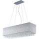 Pelham 9 Light 35 inch Polished Chrome Linear Pendant Ceiling Light