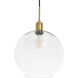 Rensselaer 1 Light 13 inch Brass Pendant Ceiling Light