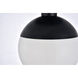 Oyster Bay 1 Light 8 inch Black Flush Mount Ceiling Light