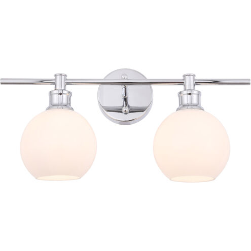 Syracuse 2 Light 19 inch Chrome Wall sconce Wall Light