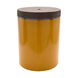 Media 18.1 inch Yellow and Brown Outdoor Garden Stool, Cylinder, Hand Crafted