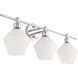 Rochester 3 Light 28 inch Chrome Wall sconce Wall Light