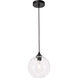 Womelsdorf 1 Light 8 inch Black Pendant Ceiling Light