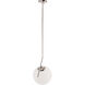 Monroe 1 Light 10 inch Chrome Pendant Ceiling Light