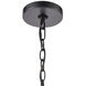 Gettysburg 8 inch 100.00 watt Matte Black with Brushed Brass Outdoor Pendant