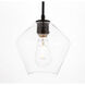 Rochester 1 Light 8 inch Black Pendant Ceiling Light