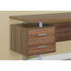 Ramapo 60 X 24 inch Walnut and Silver Computer Desk