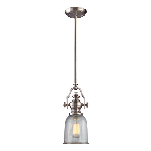 Pittsburgh 1 Light 7 inch Satin Nickel Mini Pendant Ceiling Light