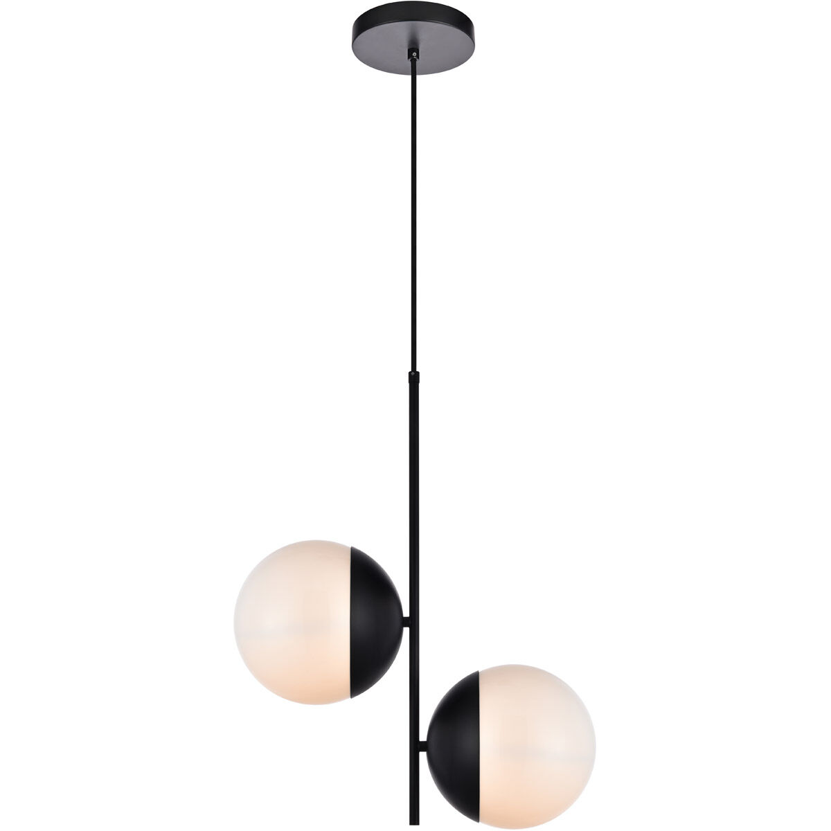 Oyster Bay 2 Light 8 inch Black Pendant Ceiling Light