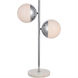 Oyster Bay 23 inch 40 watt Chrome Table Lamp Portable Light