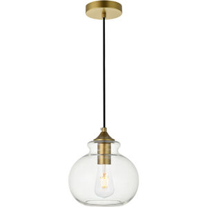 Gwynedd 1 Light 8 inch Brass Pendant Ceiling Light