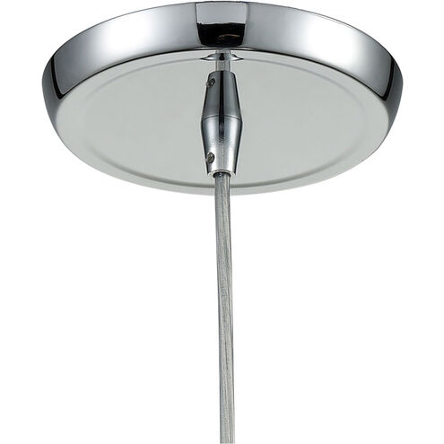 Kingsbury 1 Light 8 inch Polished Chrome with Chrome and Clear Mini Pendant Ceiling Light