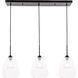 Menallen 3 Light 8 inch Black Pendant Ceiling Light