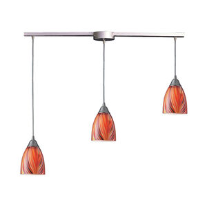 Perinton 3 Light 36 inch Satin Nickel Mini Pendant Ceiling Light