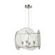 Plainfield 4 Light 19 inch Polished Nickel with Clear Chandelier Ceiling Light