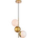 Oyster Bay 3 Light 18 inch Brass Pendant Ceiling Light