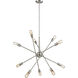 Ogden 10 Light 33 inch Satin Nickel Chandelier Ceiling Light