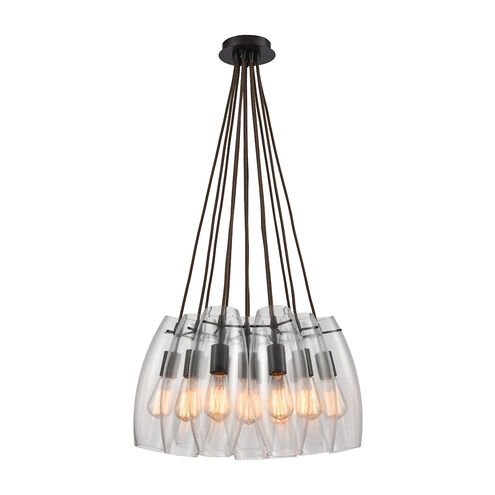 Greece 12 Light 20 inch Oil Rubbed Bronze Multi Pendant Ceiling Light