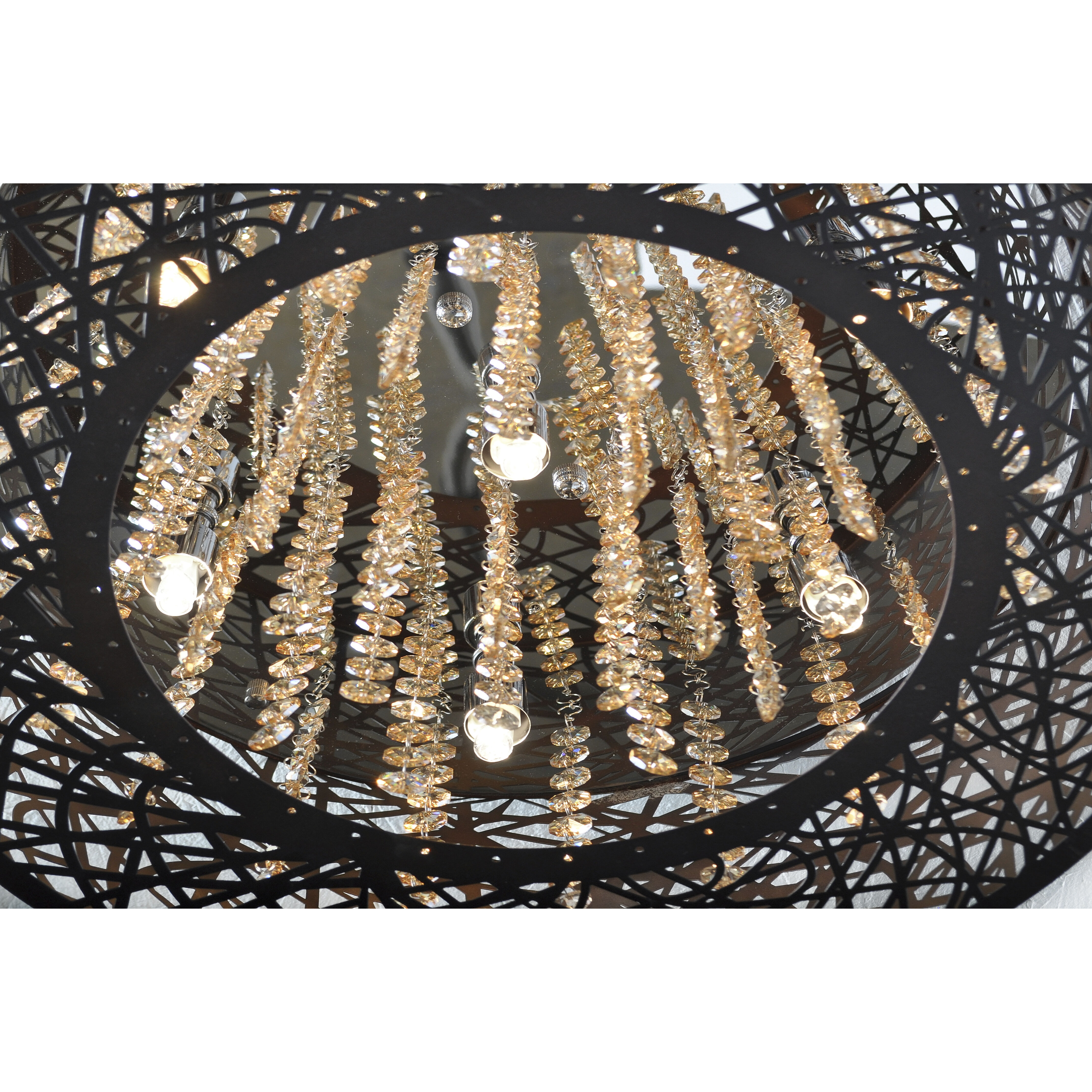 Troy 9 Light 23.5 inch Bronze Flush Mount Ceiling Light