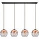 Kingsbury 4 Light 46 inch Oil Rubbed Bronze Multi-Pendant Ceiling Light, Linear