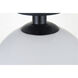 Huntington 1 Light 10 inch Black Flush Mount Ceiling Light
