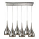 Southampton 6 Light 30 inch Satin Nickel Multi Pendant Ceiling Light, Configurable