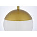 Oyster Bay 1 Light 8 inch Brass Pendant Ceiling Light