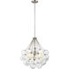 Punxsutawney 3 Light 22 inch Brushed Nickel Pendant Ceiling Light