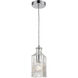 Hegins 1 Light 4 inch Chrome Mini Pendant Ceiling Light, Square