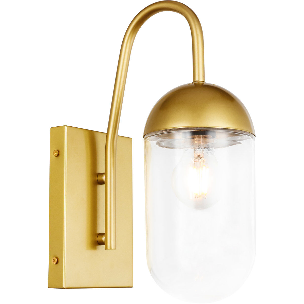 Malta 1 Light 4.8 inch Brass Wall sconce Wall Light