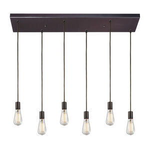 Greece 6 Light 30 inch Oil Rubbed Bronze Multi Pendant Ceiling Light