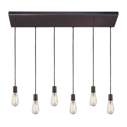 Greece 6 Light 30 inch Oil Rubbed Bronze Multi Pendant Ceiling Light