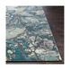 Brighton 90 X 62 inch Aqua/Teal/Olive/Medium Gray/Charcoal Rugs, Polypropylene