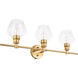 Rochester 3 Light 28 inch Brass Wall sconce Wall Light